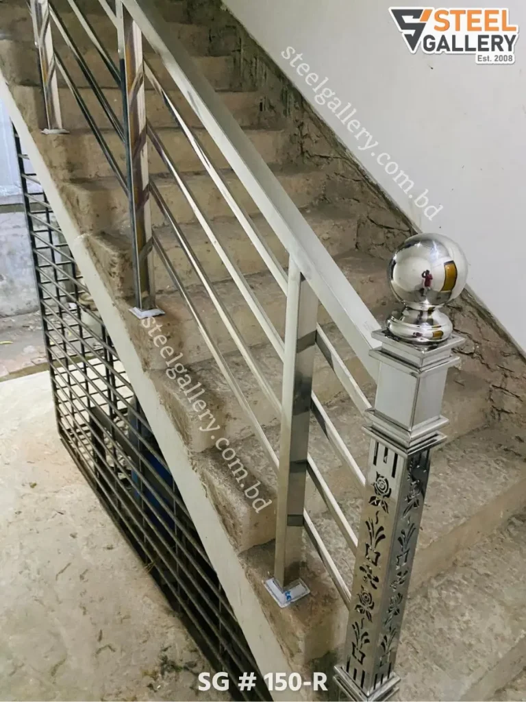 Premium SS Stair Railing Design in BD | Steel Gallery