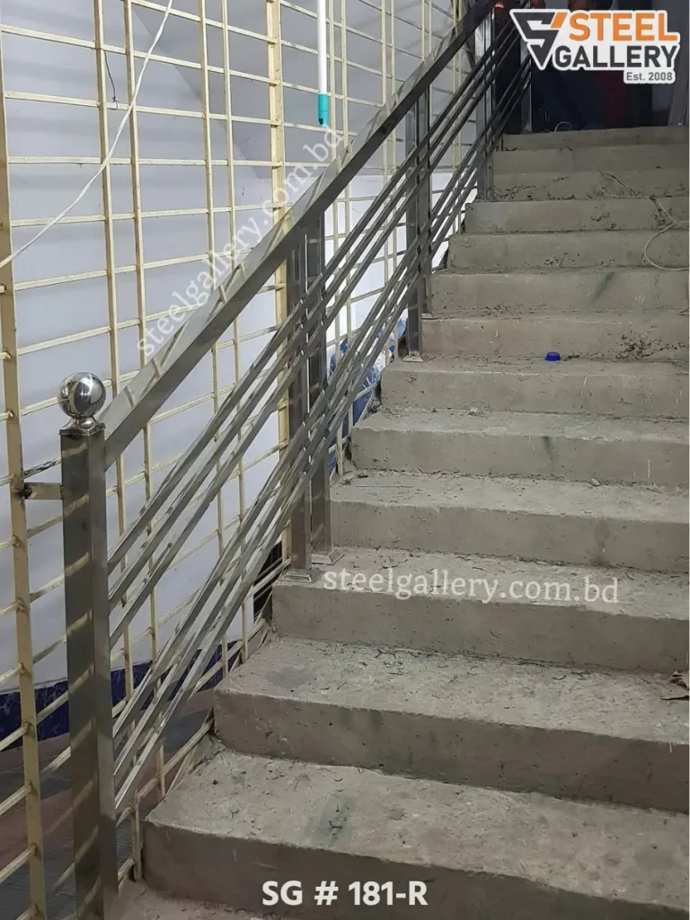 Premium SS Stair Railing Design in BD | Steel Gallery