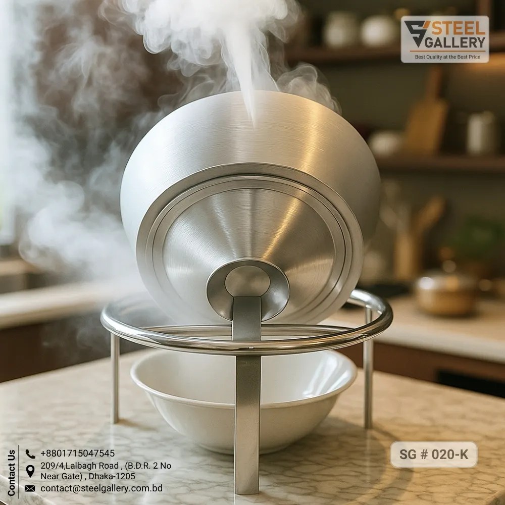 স্টেইনলেস স্টিলের মাড় গালানোর স্ট্যান্ড Rice Wash/Drain Stand