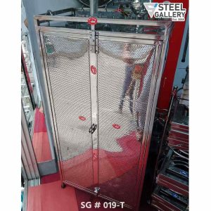 Stainless Steel 2-Door Kitchen Cabinet/খানাডুলি