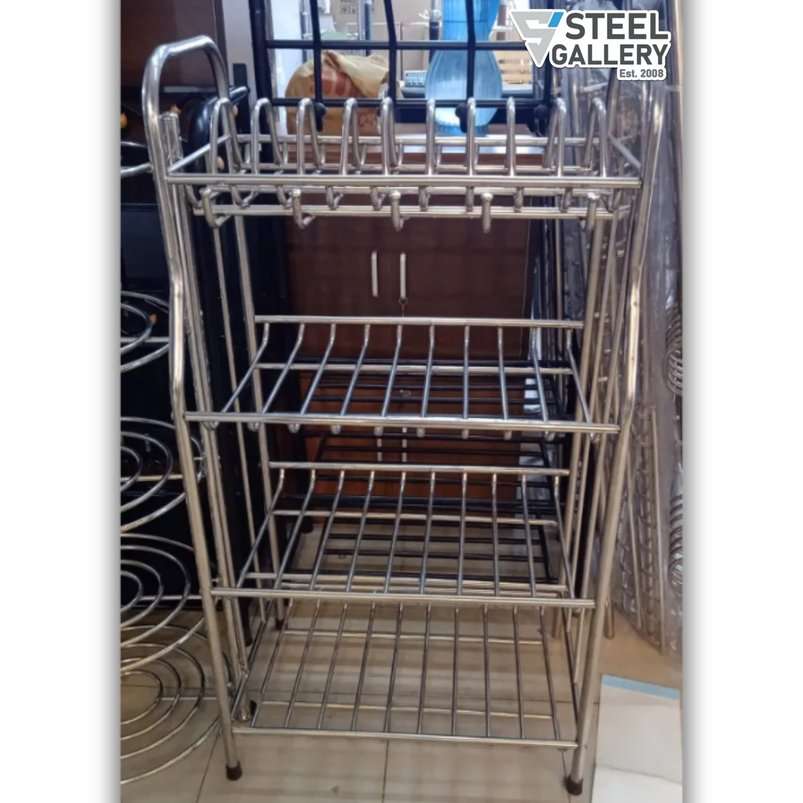 Stainless Steel Kitchen Rack & Organizer (4 Layer) - Image 3
