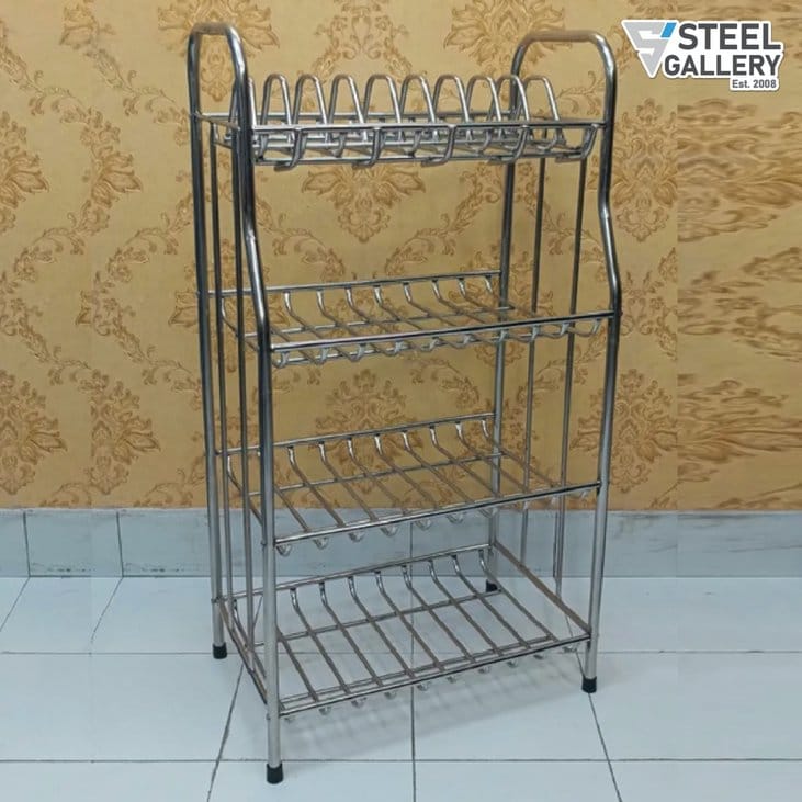 Stainless Steel Kitchen Rack & Organizer (4 Layer) - Image 2
