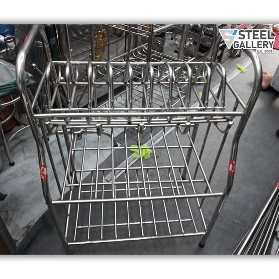 Stainless Steel Kitchen Rack & Organizer (4 Layer) - Image 4