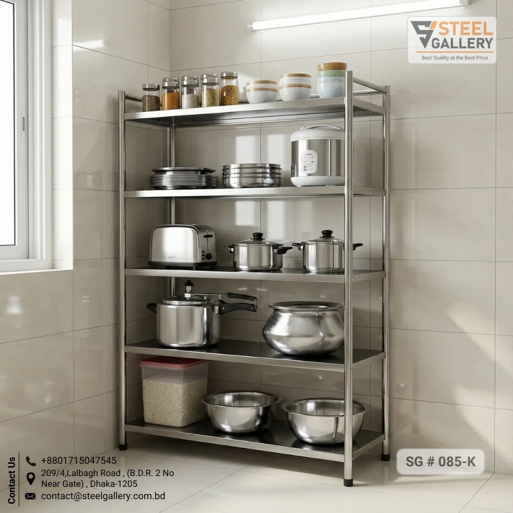 Stainless Steel Kitchen Rack – 5 Layer