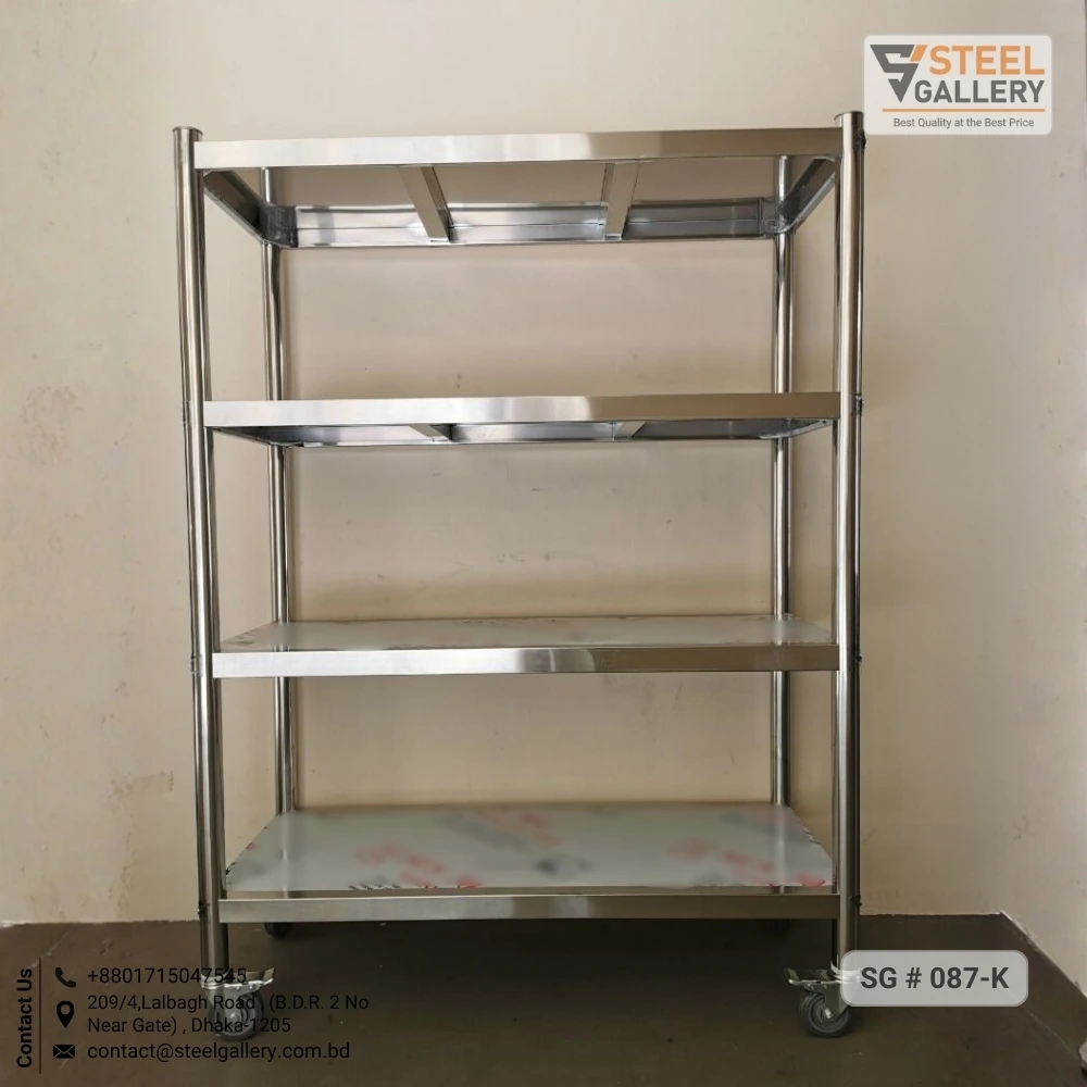 Stainless Steel Commercial Kitchen Rack – 4 Layer