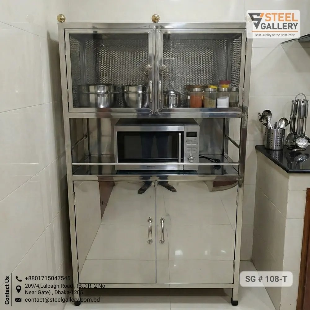 Stainless Steel Kitchen Cabinet with Oven Shelf