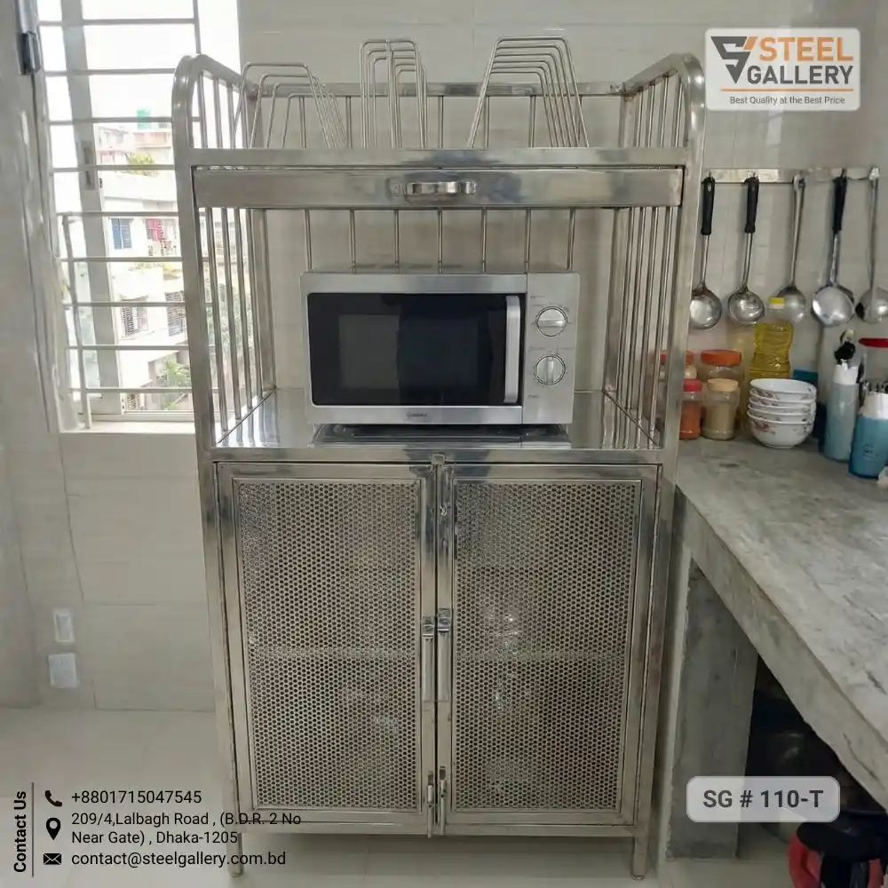 Stainless Steel Kitchen Cabinet with Oven Shelf