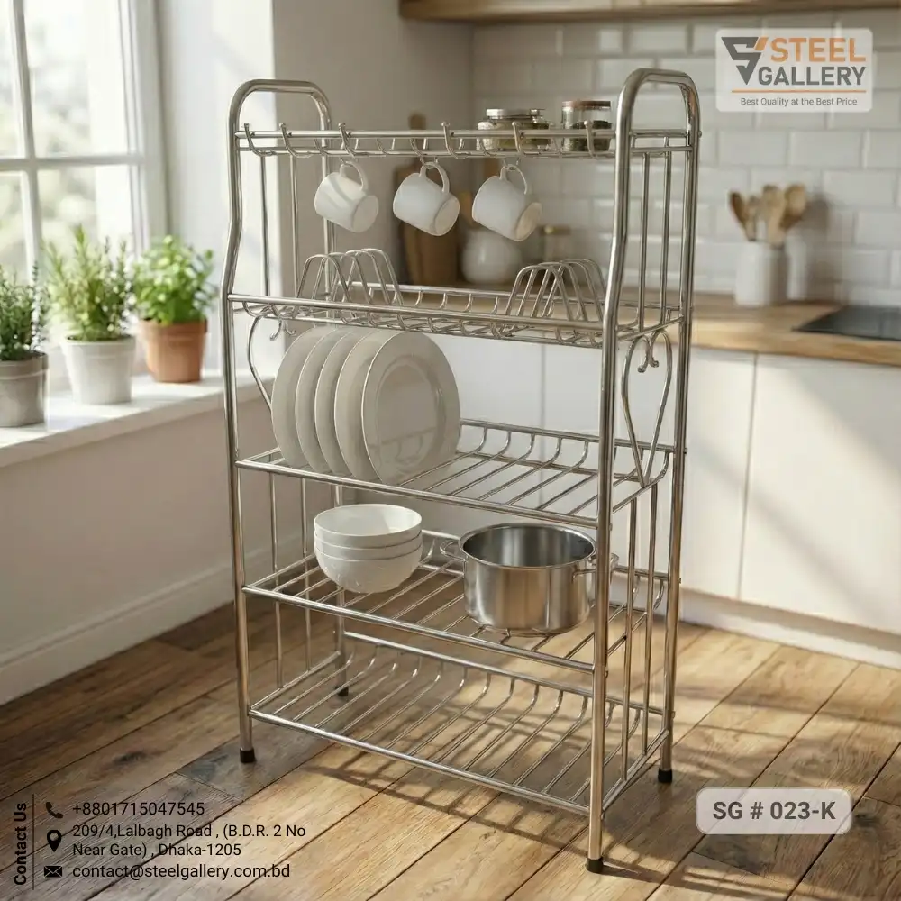 Stainless Steel Kitchen Rack & Organizer
