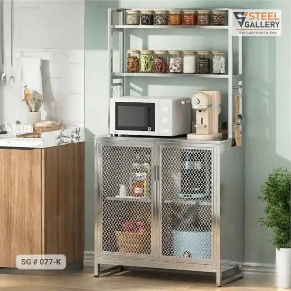 Kitchen Storage Rack A800 Kitchen Organizer Rack with Cabinet - Steel Gallery