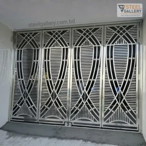 Standard SS Main Gate Design with Stylized Fish Pattern